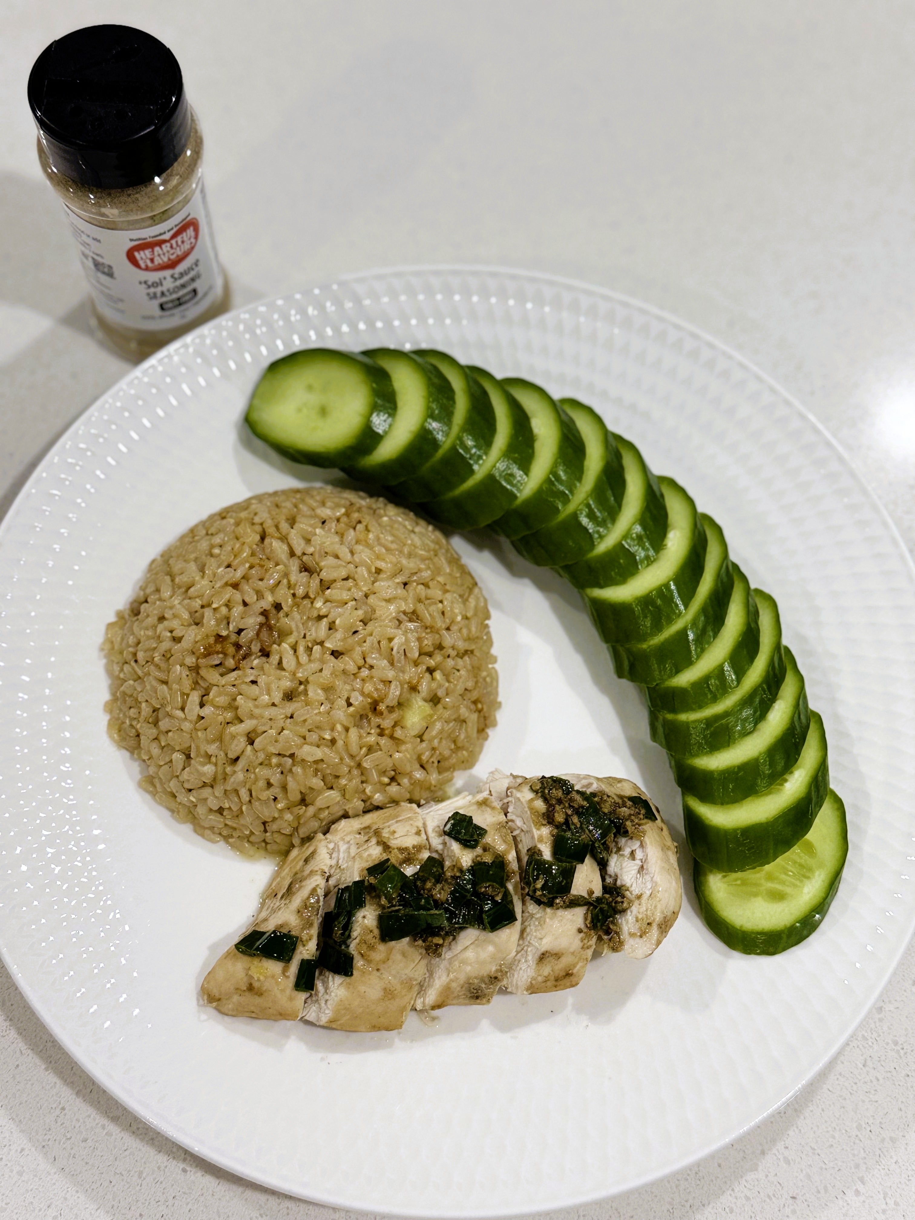 Hainanese Chicken Rice (One-Pot Rice Cooker)