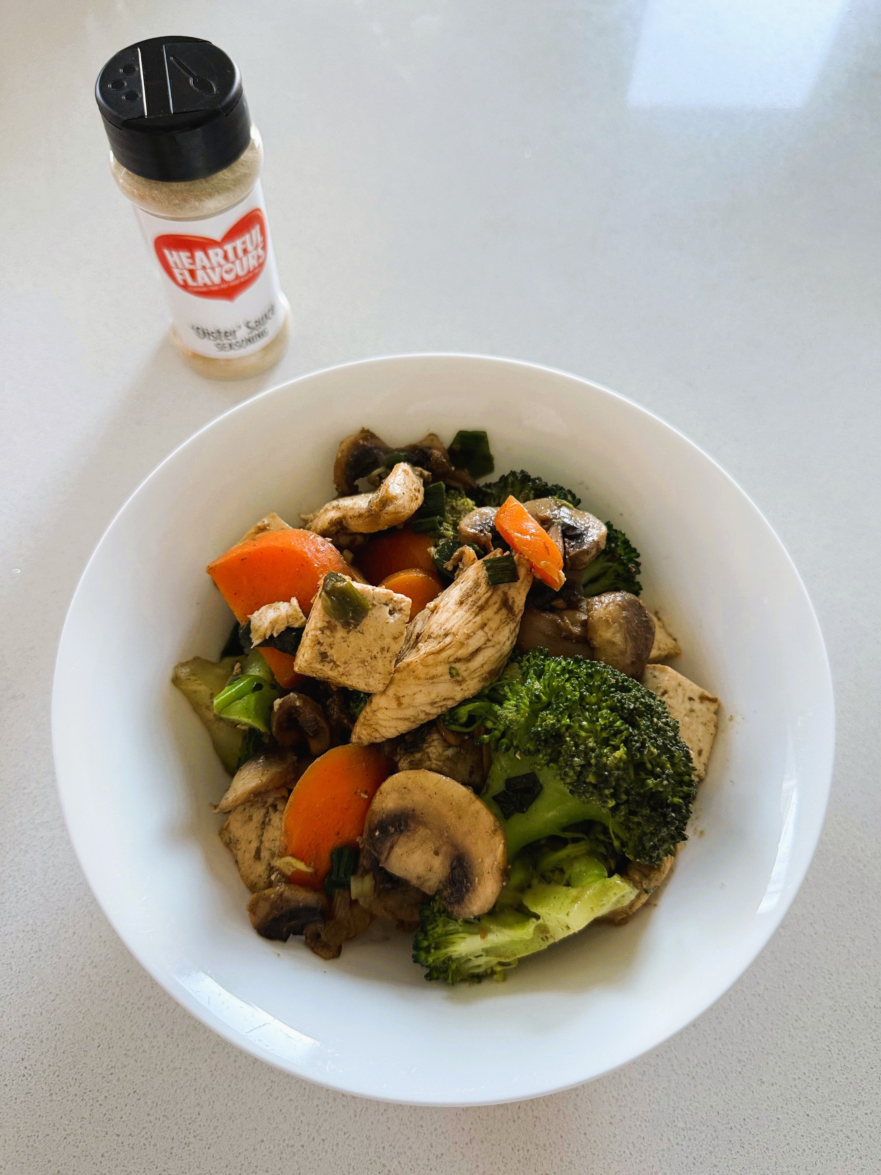 Chinese 'Oister' Sauce Chicken and Tofu Stir-Fry