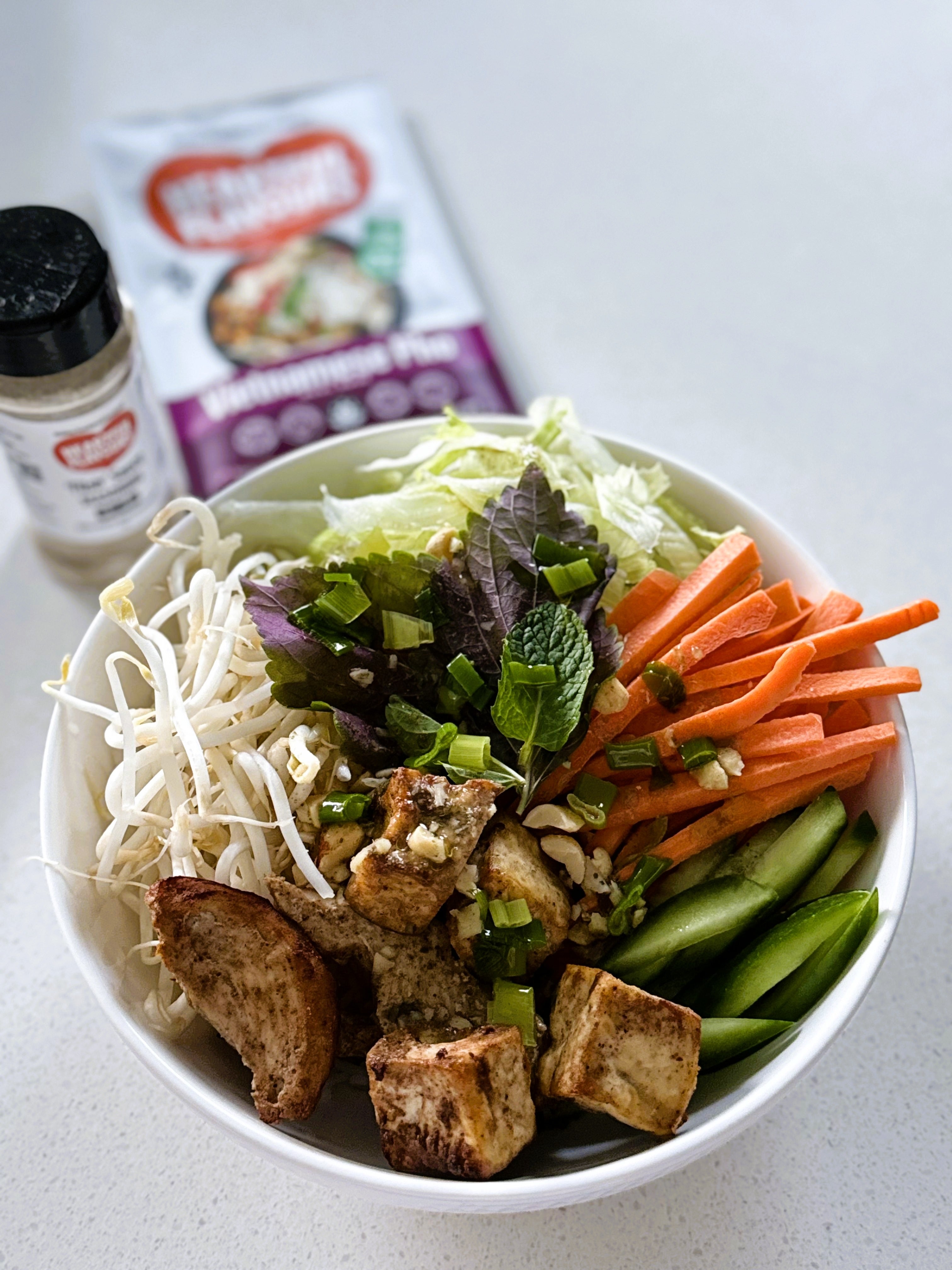 Vietnamese Chicken & Tofu Vermicelli Noodle Salad